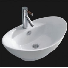 CAO2315 Ceramic Above Counter Oval Vessel Sink