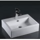CAS2318 Ceramic Above Counter Square Vessel Sink