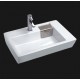 CAS2618 Ceramic Above Counter Square Vessel Sink