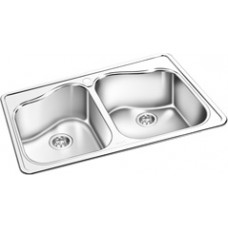 GEMINI RNT608 Topmount Double Bowl Kitchen Sink