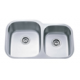 DUL3221-9 Offset Double Bowl Stainless Steel Kitchen Sink